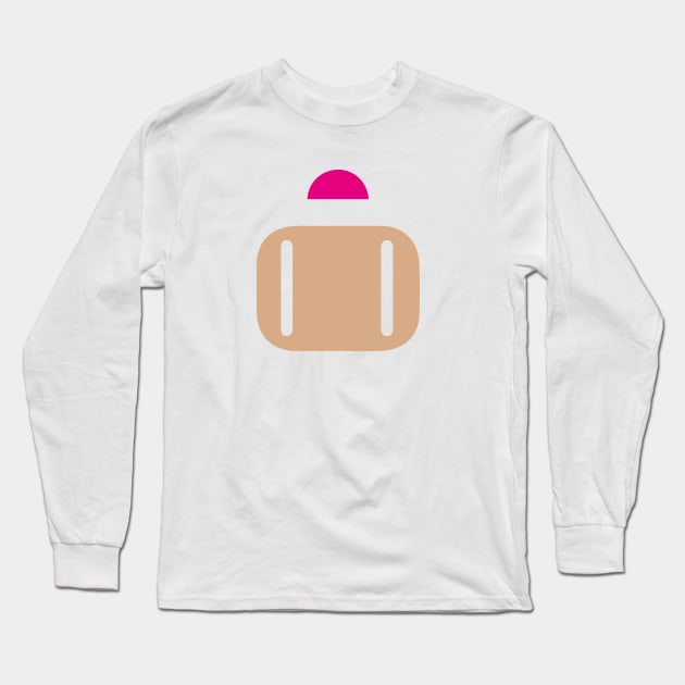 Minimalist Bomberman Long Sleeve T-Shirt by PWCreate